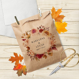 Bolsa De Papel Moody Autumn Floral Gracias