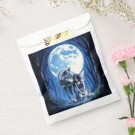 Bolsa De Papel Moonlit Bond – The Wolf and the Gothic Fairy.  