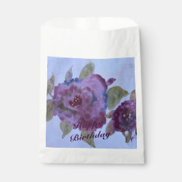 Bolsa De Papel Morado malva y azul