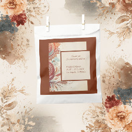 Bolsa De Papel motivo de boda tribal beige