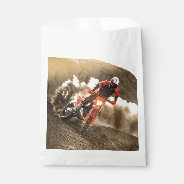 Bolsa De Papel Motocross Rider (Anverso)