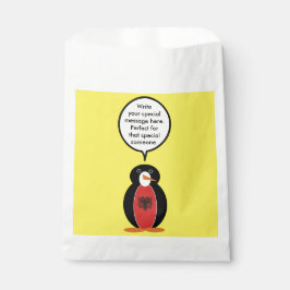 Bolsa De Papel Ms Penguin Bandera Albanesa Conversaciones