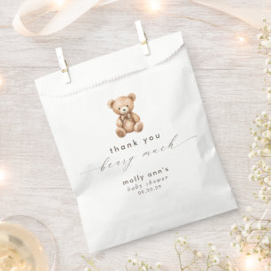 Bolsa De Papel Muchas gracias a Baby Shower mucho neutral