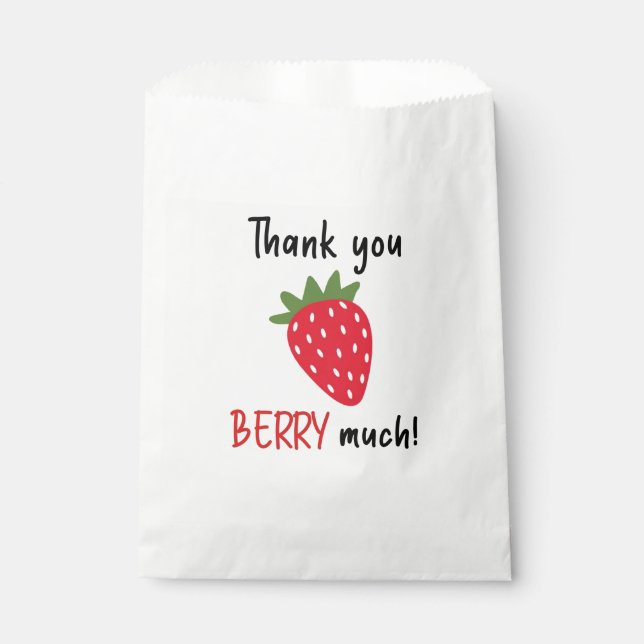 Bolsa De Papel Muchas gracias a Berry (Anverso)