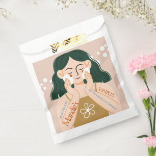 Bolsa De Papel Muestras de salón de spa de negocios de esteticist