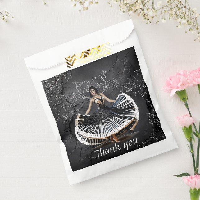 Bolsa De Papel Mujer bailarina elegante (Sellado)