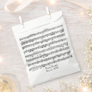 Bolsa De Papel Música de hoja para el considerando del piano