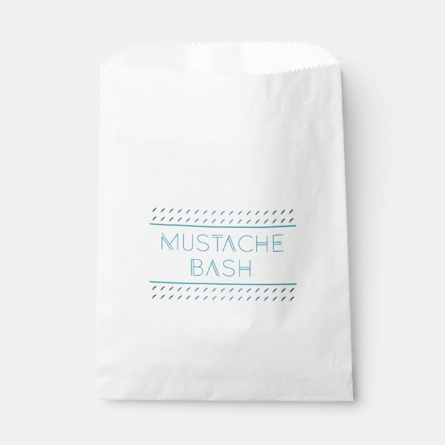 Bolsa De Papel Mustache Bash Metro (Anverso)