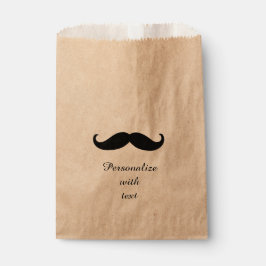 Bolsa De Papel Mustache Personalizado