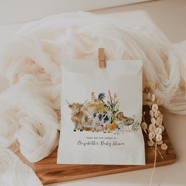 Bolsa De Papel Muy agradecido por ti | Un acogedor Baby Shower de (Subido por el creador)