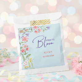Bolsa De Papel Nacido para florecer flores silvestres niños cumpl