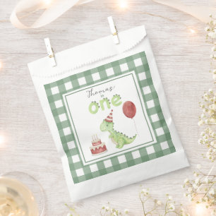 Bolsa De Papel Nacimiento acuático Dinosaurio 1.ᵉʳ cumpleaños