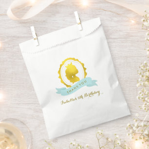 Bolsa De Papel Nacimiento de la Princesa de Mint Cameo