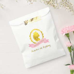 Bolsa De Papel Nacimiento de la princesa rosa Cameo