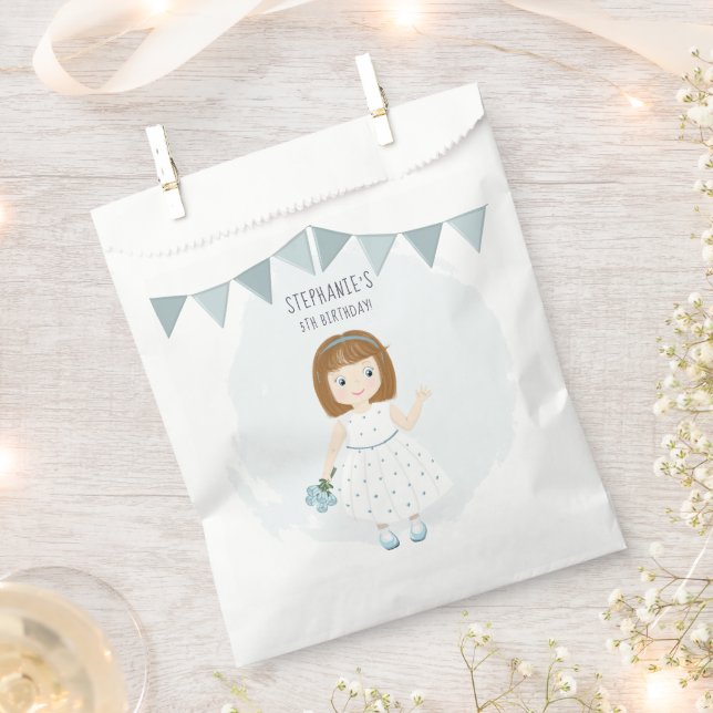 Bolsa De Papel Nacimiento de Little Wildflower (Cortado)