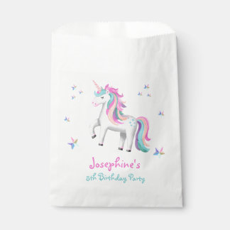 Bolsa De Papel Nacimiento de niños pastel mágico de unicornio