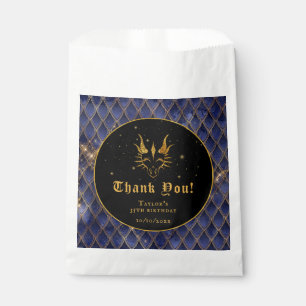 Bolsa De Papel Nacimiento de oro de Navy Blue Dragon Scales