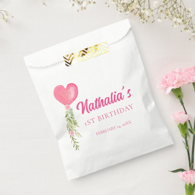 Bolsa De Papel Nacimiento del pequeño corazón rojo (Sellado)