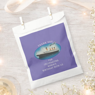 Bolsa De Papel Nacimiento Titanic Purple RMS Barco de la Línea E