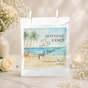 Bolsa De Papel Nada Elegante Solo Amor Boda Elegante