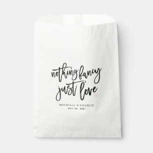 Bolsa De Papel Nada elegante, solo amor, boda informal