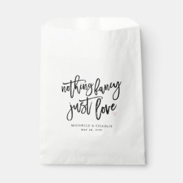 Bolsa De Papel Nada lujoso, solo amor, boda informal