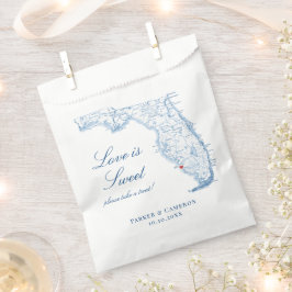 Bolsa De Papel Nápoles Florida Elegant Map Boda