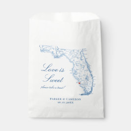 Bolsa De Papel Nápoles Florida Elegant Map Boda