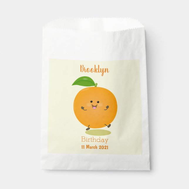 Bolsa De Papel Naranja de danza dulce cítricos (Anverso)