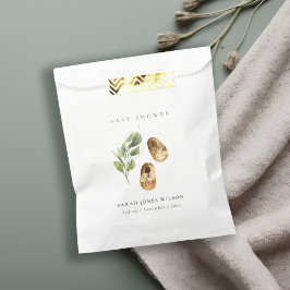 Bolsa De Papel Naranja de óxido verde lindo zapatos Foliage Baby