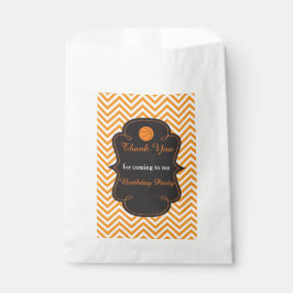 Bolsa De Papel Naranja Deportivo de Baloncesto