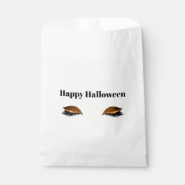 Bolsa De Papel Naranja Glitzy Eyes de Halloween