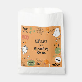 Bolsa De Papel Naranja Spooky One Cute Halloween 1er cumpleaños