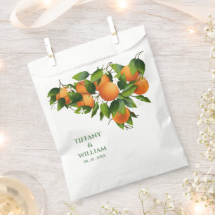 Bolsa De Papel Naranjas Fruta del Citrus   Tratado Boda