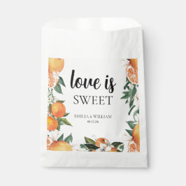 Bolsa De Papel Naranjas románticos Boda Citrus