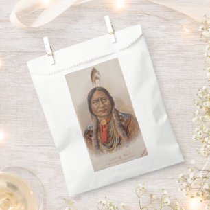 Bolsa De Papel Nativo Americano: Lakota Sitting Bull, Fumando Anu