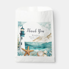 Bolsa De Papel Nautical Lighthouse Sweet Sixteen