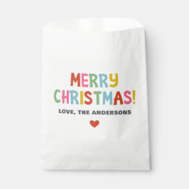 Bolsa De Papel Navidad Alegre Moderno Colorido
