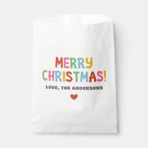 Bolsa De Papel Navidad Alegre Moderno Colorido