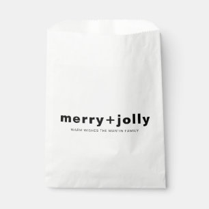 Bolsa De Papel Navidad Alegre y Brillante Estilo Verde Oscuro