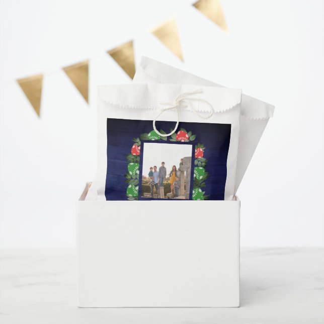 Bolsa De Papel Navidad Hongos Caprichosos Bosque Rústico (Fiesta)