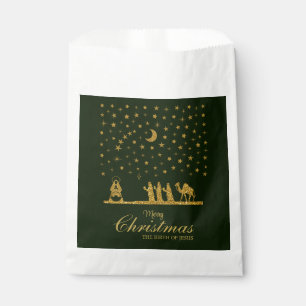 Bolsa De Papel Navidad Religiosa, Nacimiento de Jesús, Tres Reyes