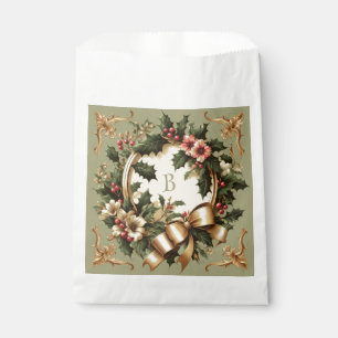 Bolsa De Papel Navidad victoriana/clásica/vintage