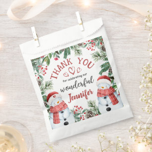 Bolsa De Papel Navidades 2.º cumpleaños Invierno de la ardilla