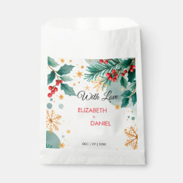Bolsa De Papel Navidades acuarelas Boda con Holly
