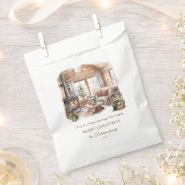Bolsa De Papel Navidades Ambiente hogareño acogedor Personalizado