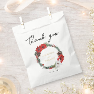Bolsa De Papel Navidades clásicos simples Boda moderno