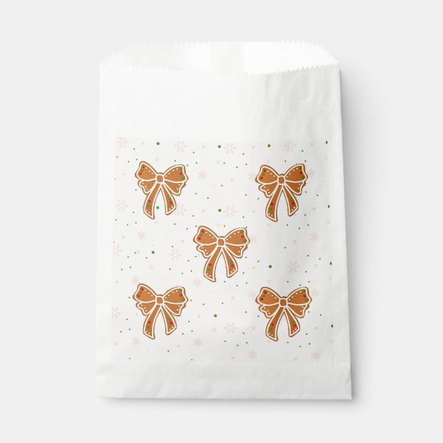 Bolsa De Papel Navidades Cookie Bows (Anverso)