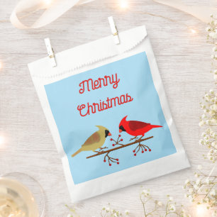 Bolsa De Papel Navidades cortos cardenales y Personalizado de las