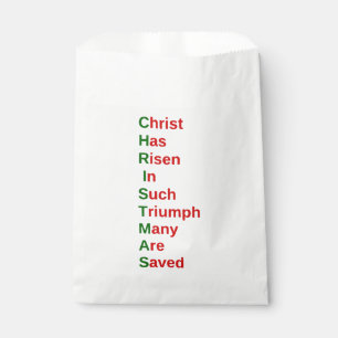 Bolsa De Papel navidades cristianos jesus acrostic